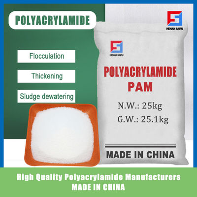 Polyacrylamide Flocculant PAM Chemical For Mining Sewage Anionic Sludge Dewatering